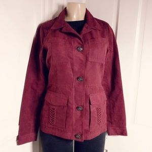 Hollister burgundy coat